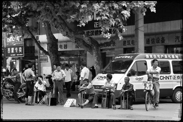 Waiting for Work, Wuhan, China